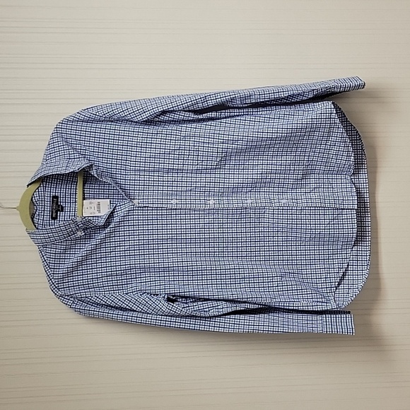 J Crew long sleeve button down. Men's large.  Mercantile flex plaid new - Picture 1 of 7